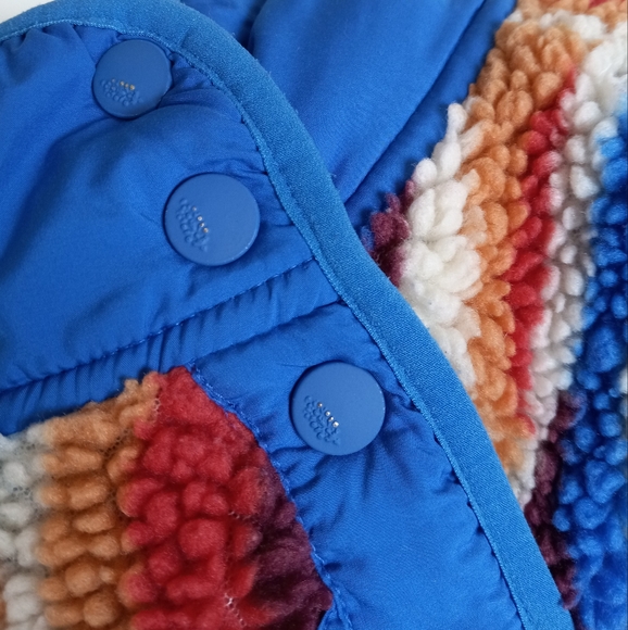 Free People Movement Hit The Slopes Printed Fleece Pullover Jacket S - Picture 6 of 14